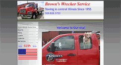 Desktop Screenshot of brownswreckerservice.com