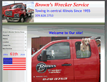 Tablet Screenshot of brownswreckerservice.com